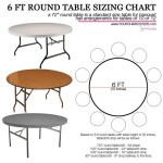 6 Ft Round Table Cloth Size Chart