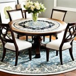 Can You Use A Rectangular Rug Under Round Table