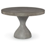 Creating An Outdoor Haven With A Round Concrete Dining Table