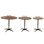 How Big Is A 30 Inch Round Table