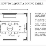 How Much Space Do You Need For A Round Table And Chairs