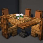 How To Make A Dining Table In Minecraft