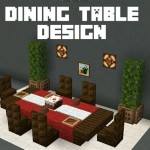 How To Make A Modern Dining Table In Minecraft Bedrock Edition