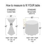 How To Measure A Round Table For Tablecloth