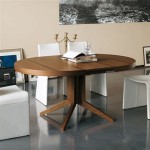 Modern Round Extendable Dining Table