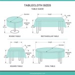 Standard Sizes Of Round Tablecloths