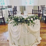 Styling With A Cheesecloth Runner On Round Table Cloths
