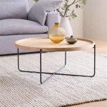 Stylish And Functional: West Elm Willow Round Coffee Table