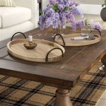 Stylish Ways To Accessorize With A Large Round Coffee Table Tray