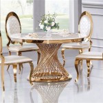 The Beauty Of Marble Dining Round Tables