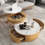 The Versatility Of A Modern Round Coffee Table With Storage