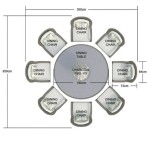 What Are The Dimensions Of A Round Table That Seats 8